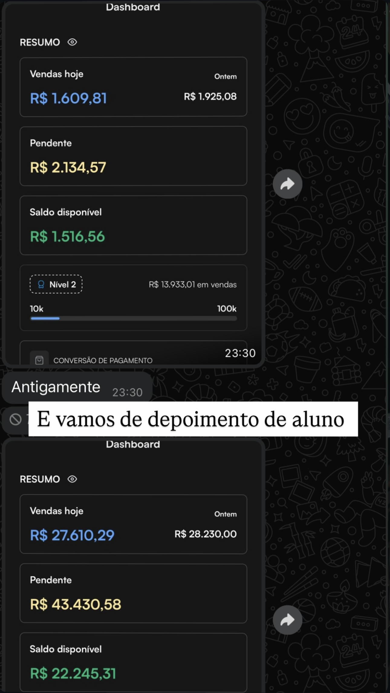 Resultado de aluno — print 03